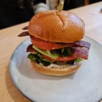 Bacon burged at The Garden Cafe and Takeaway in Kendal