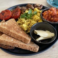 Lovely plant based breakfast, I asked for the fake meat items to be left off, no problem 🌱  at The Garden Cafe and Takeaway in Kendal