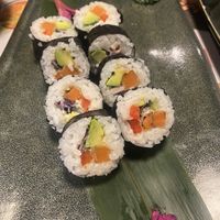 Sushi with sweet potato   at Wagamama in Limassol