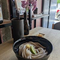 Cold udon at Ka Vegan Udon & Sushi in Krakow