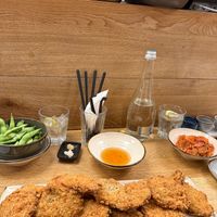 Mushrooms, edamame and kimchi  at Ka Vegan Udon & Sushi in Krakow