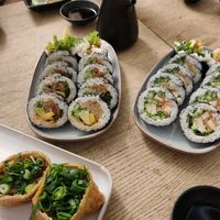 Inari and sushi at Ka Vegan Udon & Sushi in Krakow