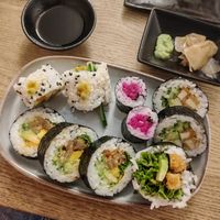 Sushi mix at Ka Vegan Udon & Sushi in Krakow