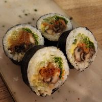 Futomaki - Portobello with tempura at Ka Vegan Udon & Sushi in Krakow