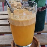 Orange grapefruit juice  at Nirvana in Riga