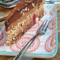 Chocolate coconut cake  at Nirvana in Riga