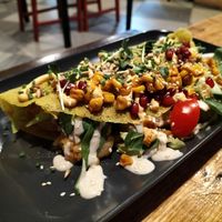 Stuffed pancake at Nirvana in Riga