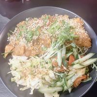 bowl de quinoa con camote   at Nirvana in Riga