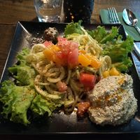 My Raw courgetti lunch: only 5 euros, a super fair price!  at Nirvana in Riga