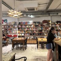 Boeken café   at Ubik Café in Valencia