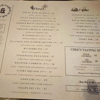 Menu  at Sorghum & Salt in Charleston