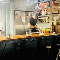 Open kitchen design. Chef is incredible    at Sorghum & Salt in Charleston