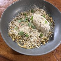 White chocolate Corn mousse  at Sorghum & Salt in Charleston