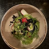 Radish appetizer   at Sorghum & Salt in Charleston
