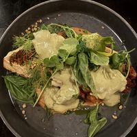 Cauliflower, peanut sauce, green curry mousse   at Sorghum & Salt in Charleston
