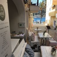 The terrace  at The Seed in Mallorca
