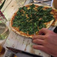 Vegan Spinach Pizza at The Seed in Mallorca