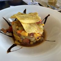 Mango and avocado tartar at La Luna in Manuel Antonio