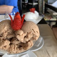 Chocolate ice cream at La Luna in Manuel Antonio