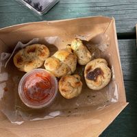 Garlic knots  at Mora Pizza in Miami
