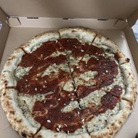 Stuffed crust heaven! at Mora Pizza in Miami