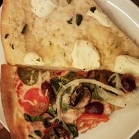 The Bianca and Veg at Mora Pizza in Miami