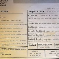 Menu at Mora Pizza in Miami