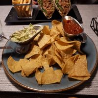 Nachos with salsa and guacamole at Salt Cafe & Bistro in Egilsstadir