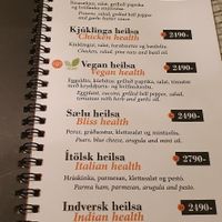 Menu pt u at Salt Cafe & Bistro in Egilsstadir