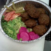 Falafel Platter at Mediterranean Cuisine in Virginia Beach