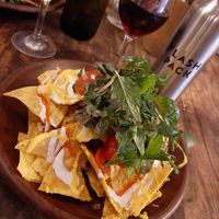 Vegan nachos with tempeh at Genius Cafe in Sanur
