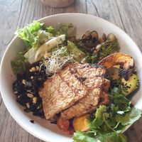 Happines Bowl 70k + tempe 15k at Genius Cafe in Sanur