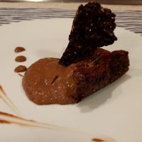 A delicious three texture chocolate dessert for the chocaholics! at Kinetic in Mataro
