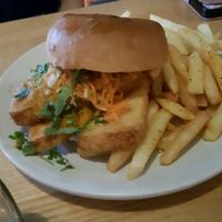 Katsu tofu burger at Common - Nell's Pizza in Manchester
