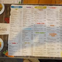 Menu at Origenes Organicos - Hipodromo Condesa in Mexico City