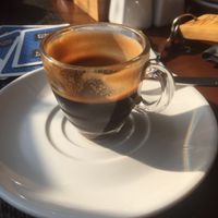 Coffee machine espresso at Pumpernickel Bakery and Babylon Cafe in Pokhara