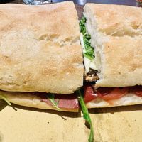 Vegan metronia sandwich - the bread was very fresh and tasty  #Veganuary at Duecento Gradi in Rome