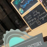 Front window at The Nice Cream Factory in York