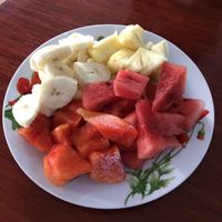 Fruit platter at Marie Min in Mandalay