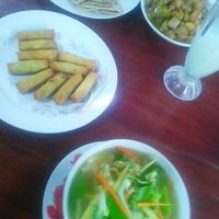 Spring rolls at Marie Min in Mandalay