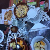 A wide array of vegan delights, yum 😋  at Hostal Patio de 27 in Havana