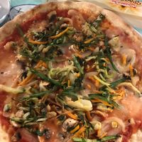 Had a lovely vegan mozarella pizza at La Locanda Sardina in Roses