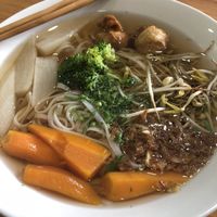 Vegan pho at Osha in Ljubljana