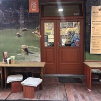 outside  at Osha in Ljubljana