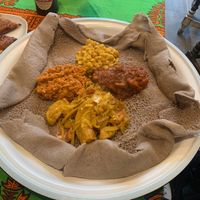 Mixed Platter: Bebiaynetu (For One)
BOTTOM: Alicha / RIGHT: Duba / LEFT: Difen Misir / TOP: Ater at Light of Africa in South West London