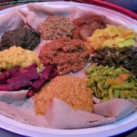 Vegan combo plate for 2 at Light of Africa in South West London