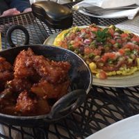 Many excellent vegan options! at Namaste Cafe in Minneapolis