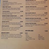 Menu Breakfast at Buddha Soul in Pecatu