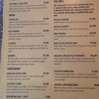 Menu Main Dishes at Buddha Soul in Pecatu