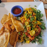 Tofu scramble with potatoes ❤️ at VanGogh's Eeterie in Springfield